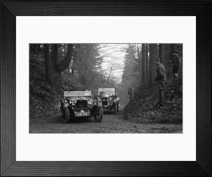 Framed Print : SD Marrs Tracta open sports and R Peatys Singer open 4-seater at the JCC Half-Day Trial, 1930 Framed Print : SD Marrs Tracta open sports and R Peatys Singer open 4-seater at the JCC Half-Day Trial, 1930