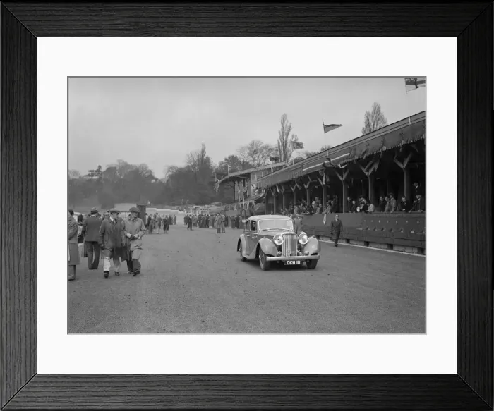 Framed Print : SS Jaguar saloon at a race meeting at Crystal Palace, London, 1939. Artist: Bill Brunell Framed Print : SS Jaguar saloon at a race meeting at Crystal Palace, London, 1939. Artist: Bill Brunell