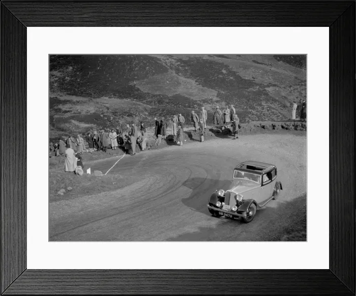 Framed Print : Rover 4-door saloon of WA Gilmour at the RSAC Scottish Rally, Devils Elbow, Glenshee, 1934 Framed Print : Rover 4-door saloon of WA Gilmour at the RSAC Scottish Rally, Devils Elbow, Glenshee, 1934