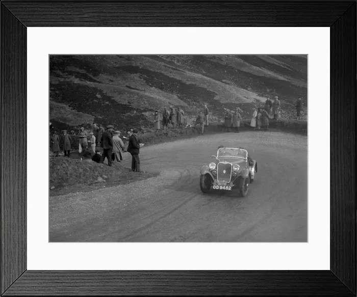 Framed Print : Singer Le Mans competing in the RSAC Scottish Rally, Devils Elbow, Glenshee, 1934 Framed Print : Singer Le Mans competing in the RSAC Scottish Rally, Devils Elbow, Glenshee, 1934