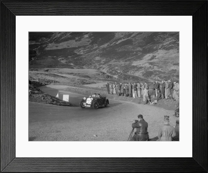 Framed Print : BSA McEvoy Special of Michael McEvoy at the RSAC Scottish Rally, Devils Elbow, Glenshee, 1934