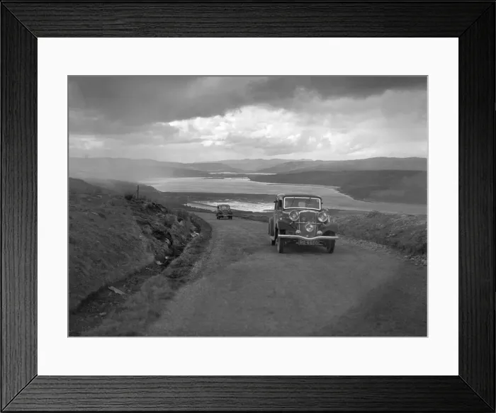 Framed Print : Sunbeam saloon of a Smith competing in the RSAC Scottish Rally, 1934. Artist: Bill Brunell Framed Print : Sunbeam saloon of a Smith competing in the RSAC Scottish Rally, 1934. Artist: Bill Brunell