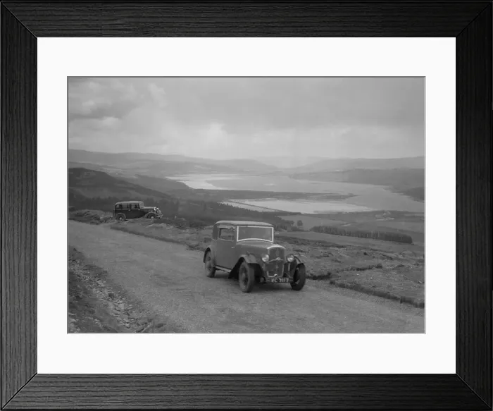 Framed Print : Rover coupe of G Ross competing in the RSAC Scottish Rally, 1934. Artist: Bill Brunell Framed Print : Rover coupe of G Ross competing in the RSAC Scottish Rally, 1934. Artist: Bill Brunell