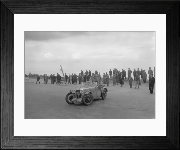Framed Print : MG J2 of AWF Smith competing in the RSAC Scottish Rally, 1934. Artist: Bill Brunell Framed Print : MG J2 of AWF Smith competing in the RSAC Scottish Rally, 1934. Artist: Bill Brunell