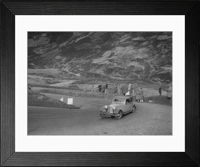 Framed Print : Rover saloon of J Gibbon Jr at the RSAC Scottish Rally, Devils Elbow, Glenshee, 1934 Framed Print : Rover saloon of J Gibbon Jr at the RSAC Scottish Rally, Devils Elbow, Glenshee, 1934