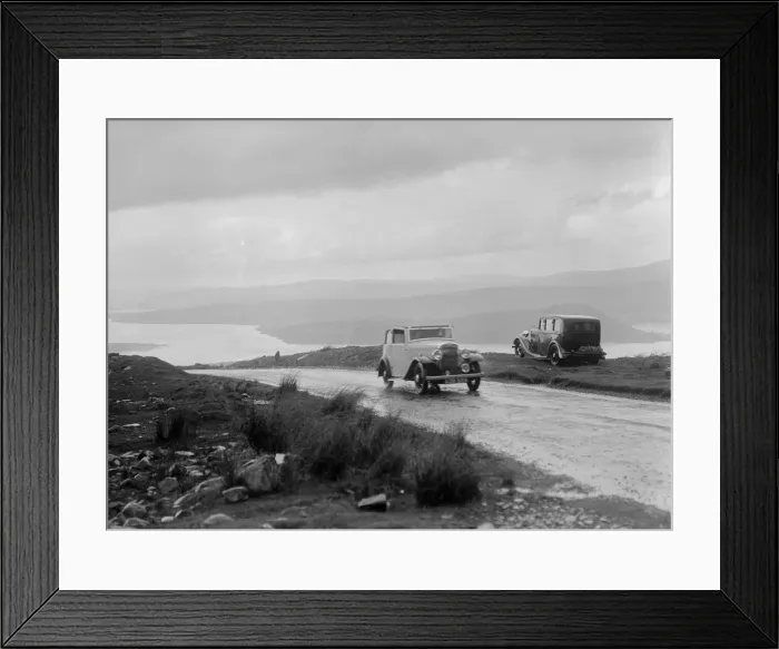 Framed Print : Austin sports saloon of Mrs MS Flewitt competing in the RSAC Scottish Rally, 1934 Framed Print : Austin sports saloon of Mrs MS Flewitt competing in the RSAC Scottish Rally, 1934