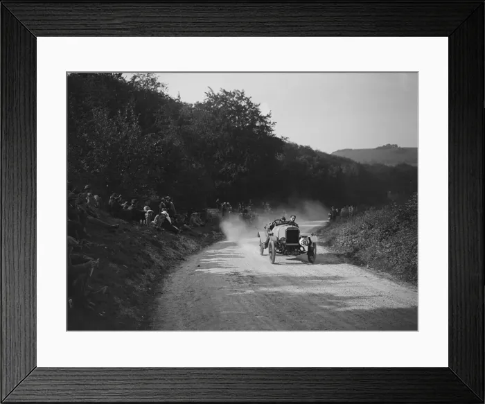 Framed Print : McKenzie of WF Knight competing in a JCC hillclimb, South Harting, Sussex, 1922. Artist Framed Print : McKenzie of WF Knight competing in a JCC hillclimb, South Harting, Sussex, 1922. Artist