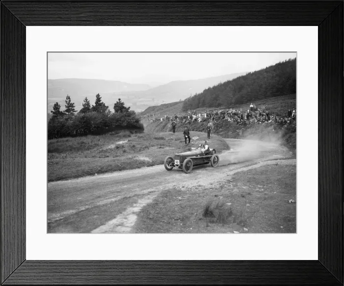 Framed Print : Sunbeam Coppa Florio type of Malcolm Campbell competing in the Caerphilly Hillclimb, Wales, 1923 Framed Print : Sunbeam Coppa Florio type of Malcolm Campbell competing in the Caerphilly Hillclimb, Wales, 1923
