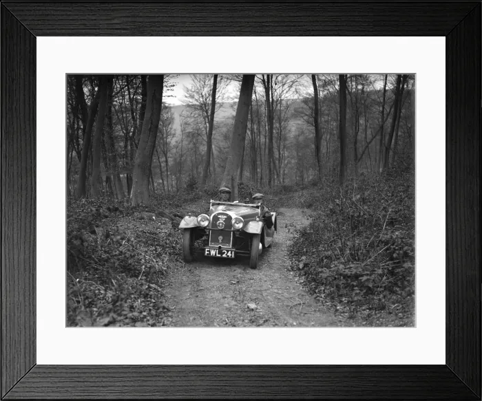 Framed Print : Morgan 4 / 4 at the Standard Car Owners Club Southern Counties Trial, Hale Wood, Chilterns, 1938 Framed Print : Morgan 4 / 4 at the Standard Car Owners Club Southern Counties Trial, Hale Wood, Chilterns, 1938