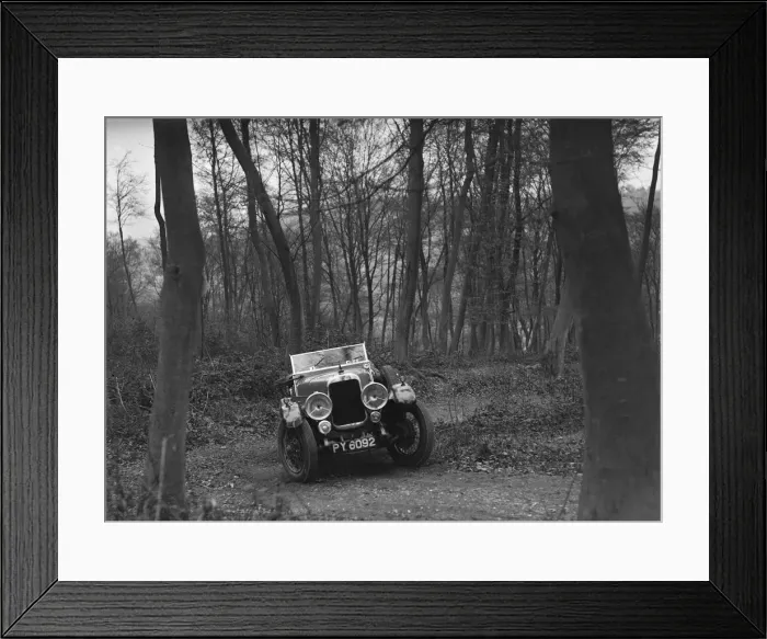 Framed Print : Alvis 12 / 50 at the Standard Car Owners Club Southern Counties Trial, Hale Wood, Chilterns, 1938 Framed Print : Alvis 12 / 50 at the Standard Car Owners Club Southern Counties Trial, Hale Wood, Chilterns, 1938