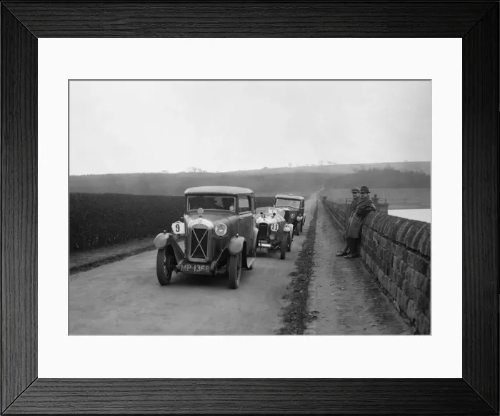 Framed Print : Salmson, Amilcar and Riley 9, Ilkley & District MC Trial, Fewston Reservoir, Yorkshire, 1930s Framed Print : Salmson, Amilcar and Riley 9, Ilkley & District MC Trial, Fewston Reservoir, Yorkshire, 1930s