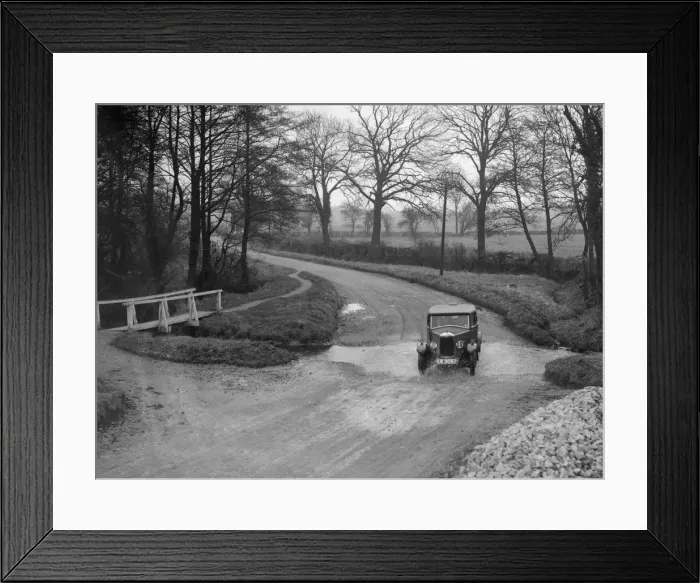 Framed Print : Riley 9 of HC Holm competing in the Ilkley & District Motor Club Trial, Yorkshire, 1930s Framed Print : Riley 9 of HC Holm competing in the Ilkley & District Motor Club Trial, Yorkshire, 1930s
