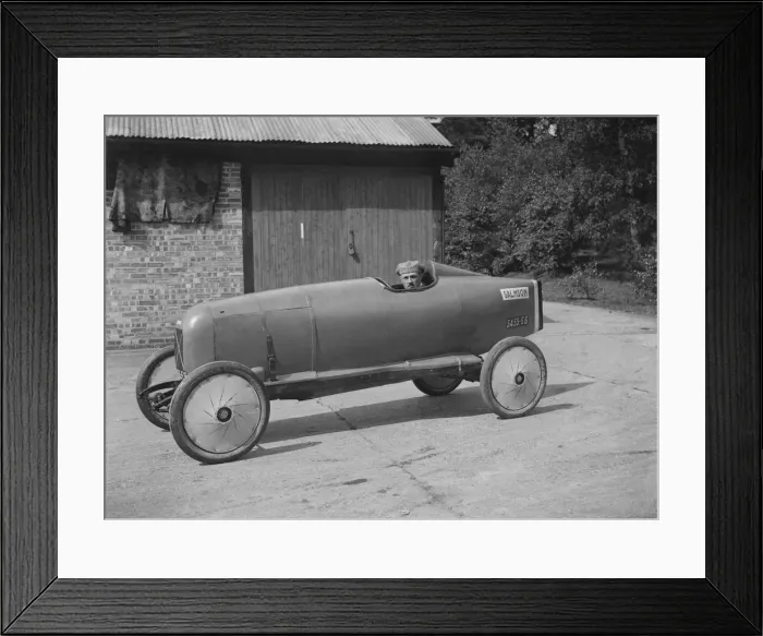 Framed Print : Andre Lombard in his Salmson single seater racing car, Brooklands, Surrey, 1922. Artist Framed Print : Andre Lombard in his Salmson single seater racing car, Brooklands, Surrey, 1922. Artist