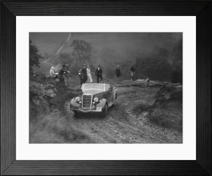 Framed Print : Ford V8 of CAH Cann competing in the MCC Sporting Trial, 1935. Artist: Bill Brunell Framed Print : Ford V8 of CAH Cann competing in the MCC Sporting Trial, 1935. Artist: Bill Brunell
