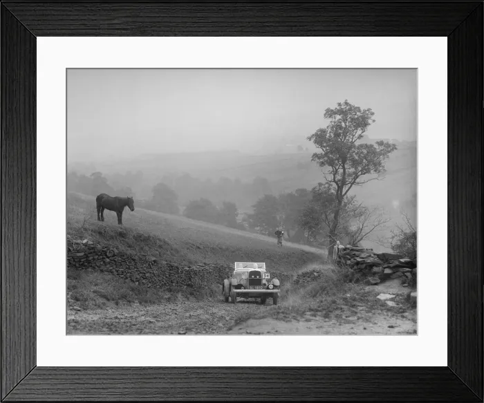 Framed Print : Ford V8 of RKN Clarkson competing in the MCC Sporting Trial, 1935. Artist: Bill Brunell Framed Print : Ford V8 of RKN Clarkson competing in the MCC Sporting Trial, 1935. Artist: Bill Brunell