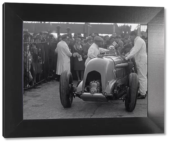 Bentley single-seater of Tim Birkin, winner of a race at a BARC meeting, Brooklands, 1930