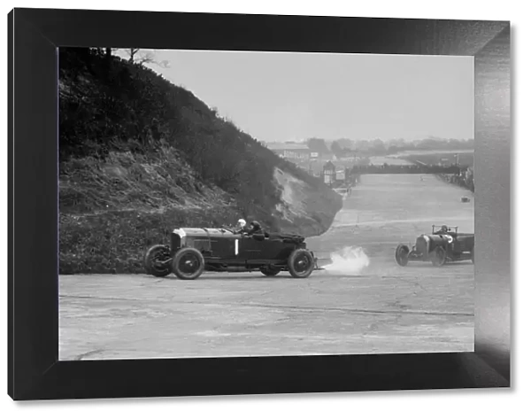 Bentley of Tim Birkin and Austro-Daimler of Edgar Fronteras, BARC meeting, Brooklands, 1930
