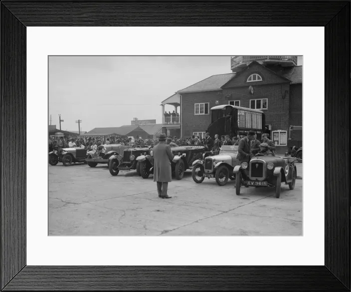 Framed Print : Cars at Brooklands, Surrey, c1930s. Artist: Bill Brunell Framed Print : Cars at Brooklands, Surrey, c1930s. Artist: Bill Brunell