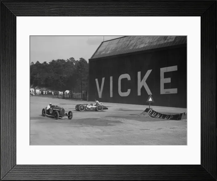 Framed Print : Bugatti Special 5 racing at a BARC meeting, Brooklands, 1933. Artist: Bill Brunell Framed Print : Bugatti Special 5 racing at a BARC meeting, Brooklands, 1933. Artist: Bill Brunell