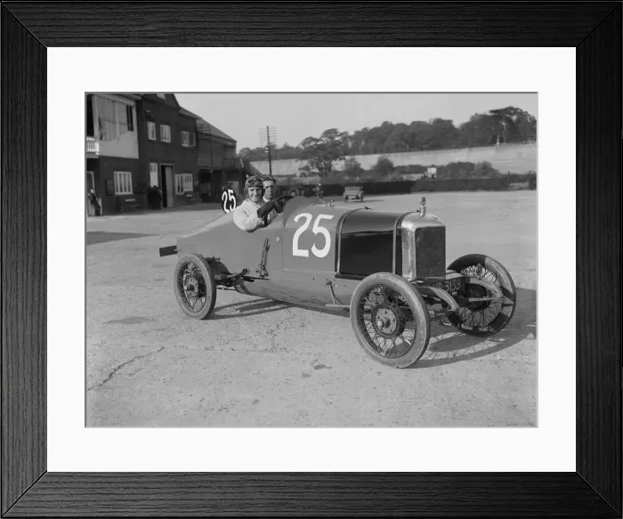 Framed Print : Hillman of G Bedford, JCC 200 Mile Race, Brooklands, 1921. Artist: Bill Brunell Framed Print : Hillman of G Bedford, JCC 200 Mile Race, Brooklands, 1921. Artist: Bill Brunell
