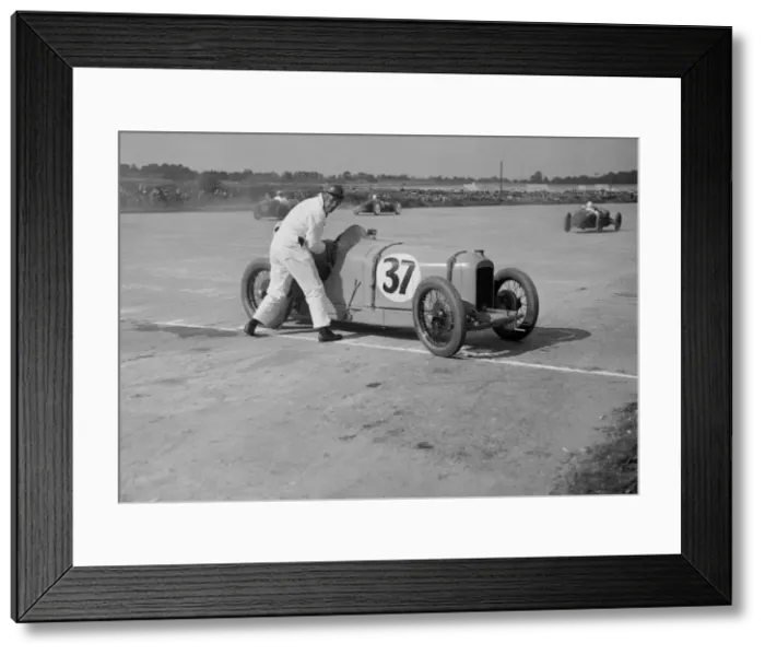 Framed Print : Charles Martin restarting his Amilcar after skidding, JCC 200 Mile Race, Brooklands, 1926 Framed Print : Charles Martin restarting his Amilcar after skidding, JCC 200 Mile Race, Brooklands, 1926