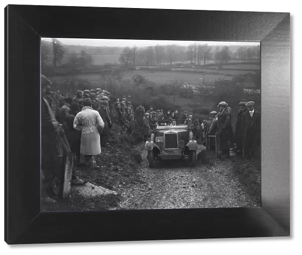 Morris Cowley of RJ Barker competing in the MCC Exeter Trial, Ibberton Hill, Dorset, 1930