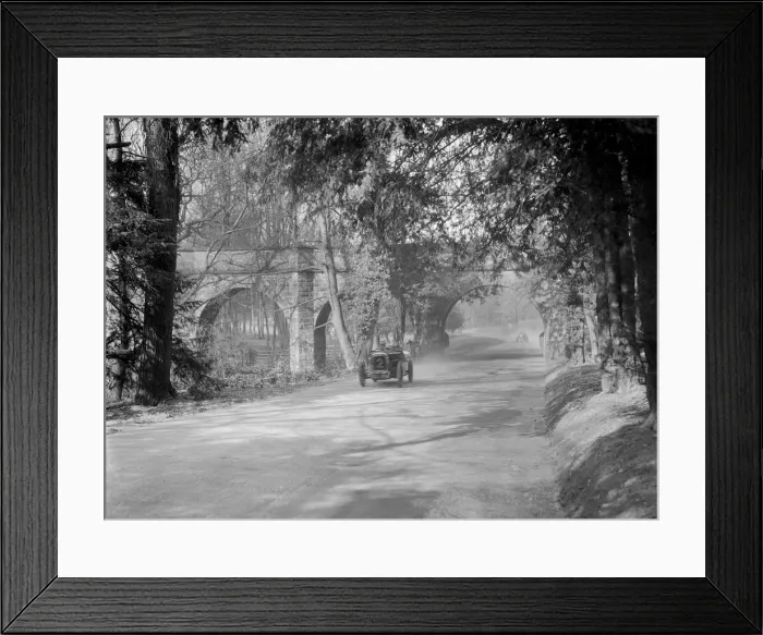 Framed Print : Austin 7 of RF Turner at Starkeys Bridge, Donington Park, Leicestershire, 1933