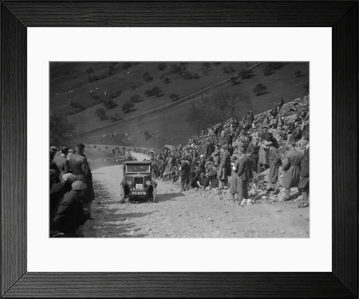 Framed Print : Morris Minor of FWJ Bolton competing in the MCC Edinburgh Trial, Park Rash, Yorkshire Dales, 1930 Framed Print : Morris Minor of FWJ Bolton competing in the MCC Edinburgh Trial, Park Rash, Yorkshire Dales, 1930