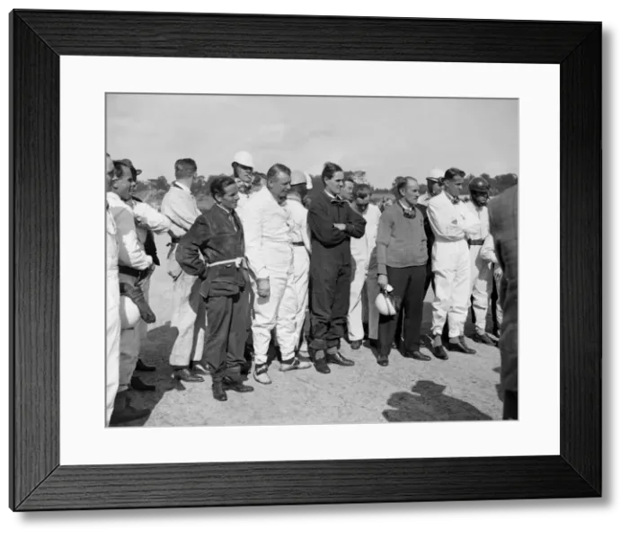 Framed Print : Drivers at the JCC 200 Mile Race, Brooklands, 1926. Artist: Bill Brunell Framed Print : Drivers at the JCC 200 Mile Race, Brooklands, 1926. Artist: Bill Brunell