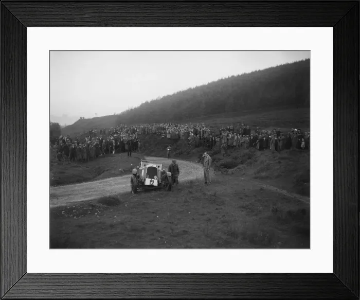 Framed Print : Vauxhall 30-98 of Humphrey Cook off the road at the Caerphilly Hillclimb, Wales, 1922 Framed Print : Vauxhall 30-98 of Humphrey Cook off the road at the Caerphilly Hillclimb, Wales, 1922
