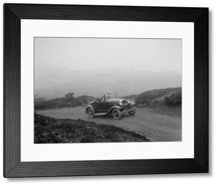 Framed Print : Kitty Brunell driving a 1930 2-seater Ford Model A, 1931. Artist: Bill Brunell Framed Print : Kitty Brunell driving a 1930 2-seater Ford Model A, 1931. Artist: Bill Brunell