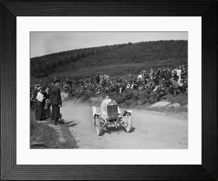 Framed Print : Car competing in the Caerphilly Hillclimb, Wales, c1920s. Artist: Bill Brunell