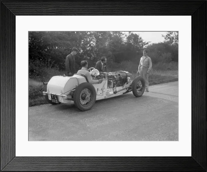 Framed Print : Road testing Raymond Mays Vauxhall-Villiers, c1930s. Artist: Bill Brunell Framed Print : Road testing Raymond Mays Vauxhall-Villiers, c1930s. Artist: Bill Brunell