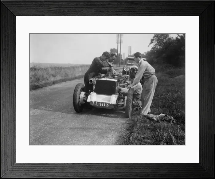 Framed Print : Road testing Raymond Mays Vauxhall-Villiers, c1930s. Artist: Bill Brunell Framed Print : Road testing Raymond Mays Vauxhall-Villiers, c1930s. Artist: Bill Brunell
