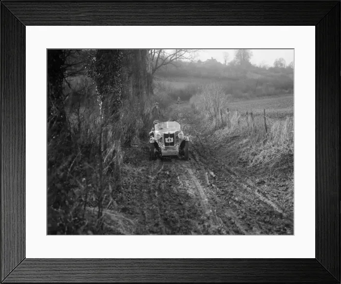 Framed Print : MG M Type of RR Balding competing in the MG Car Club Trial, Kimble Lane, Chilterns, 1931 Framed Print : MG M Type of RR Balding competing in the MG Car Club Trial, Kimble Lane, Chilterns, 1931