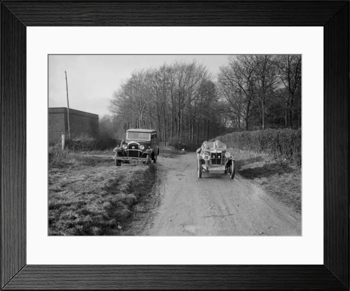 Framed Print : Standard 2-seater MG M Type of CF Sumner competing in the MG Car Club Trial, 1931 Framed Print : Standard 2-seater MG M Type of CF Sumner competing in the MG Car Club Trial, 1931