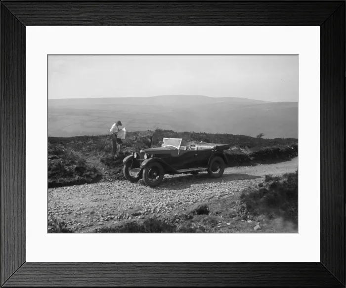 Framed Print : Kitty Brunell road testing a Riley 9 WD tourer, c1930. Artist: Bill Brunell Framed Print : Kitty Brunell road testing a Riley 9 WD tourer, c1930. Artist: Bill Brunell