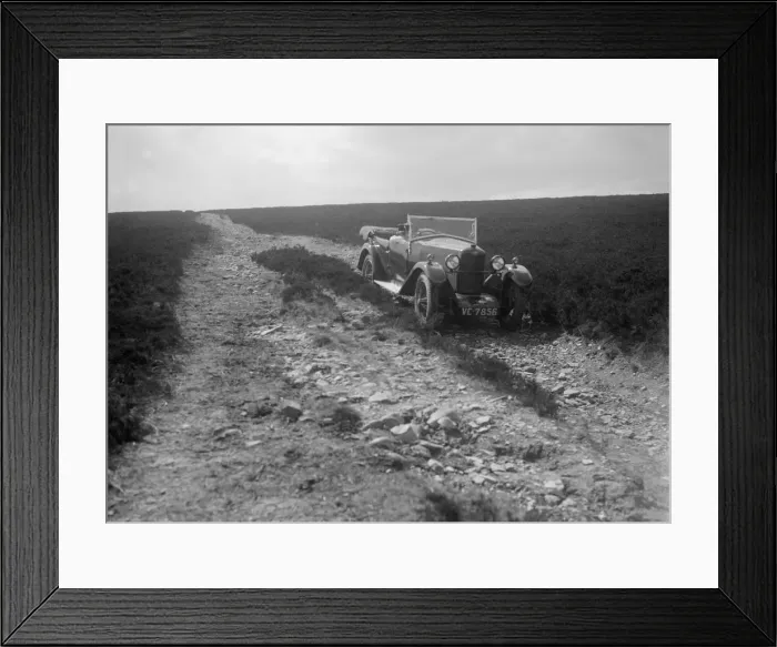 Framed Print : Kitty Brunell road testing a Riley 9 WD tourer, c1930. Artist: Bill Brunell Framed Print : Kitty Brunell road testing a Riley 9 WD tourer, c1930. Artist: Bill Brunell