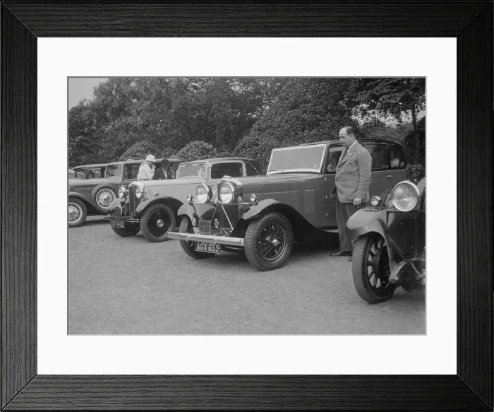 Framed Print : Armstrong-Siddeley, Daimler and Talbot Six Light saloons at the RSAC Scottish Rally, 1933 Framed Print : Armstrong-Siddeley, Daimler and Talbot Six Light saloons at the RSAC Scottish Rally, 1933