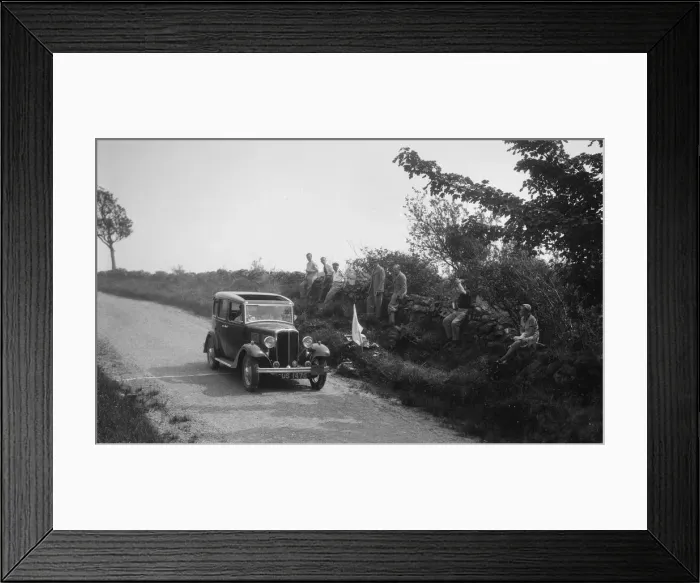 Framed Print : Standard saloon competing in the RSAC Scottish Rally, 1930s. Artist: Bill Brunell Framed Print : Standard saloon competing in the RSAC Scottish Rally, 1930s. Artist: Bill Brunell