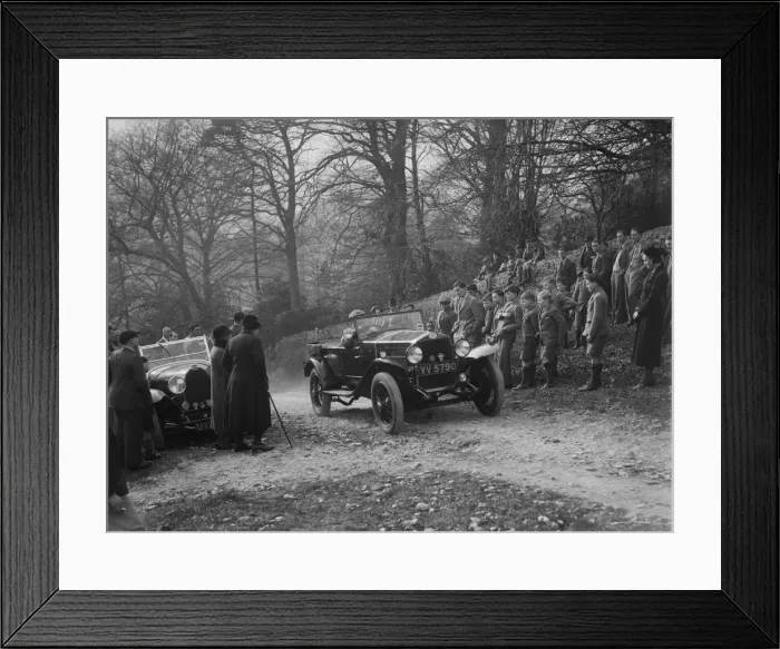 Framed Print : OM open 4-seat tourer, Bugatti Owners Club Trial, Nailsworth Ladder, Gloucestershire, 1932 Framed Print : OM open 4-seat tourer, Bugatti Owners Club Trial, Nailsworth Ladder, Gloucestershire, 1932