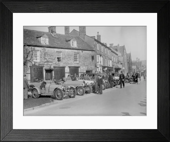 Framed Print : Bugattis at a Bugatti Owners Club meeting, Broadway, Worcestershire, 1937. Artist: Bill Brunell Framed Print : Bugattis at a Bugatti Owners Club meeting, Broadway, Worcestershire, 1937. Artist: Bill Brunell
