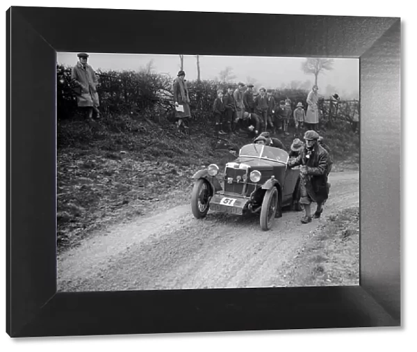 MG M type of JB Carver competing in the NWLMC London-Gloucester Trial, 1931. Artist: Bill Brunell