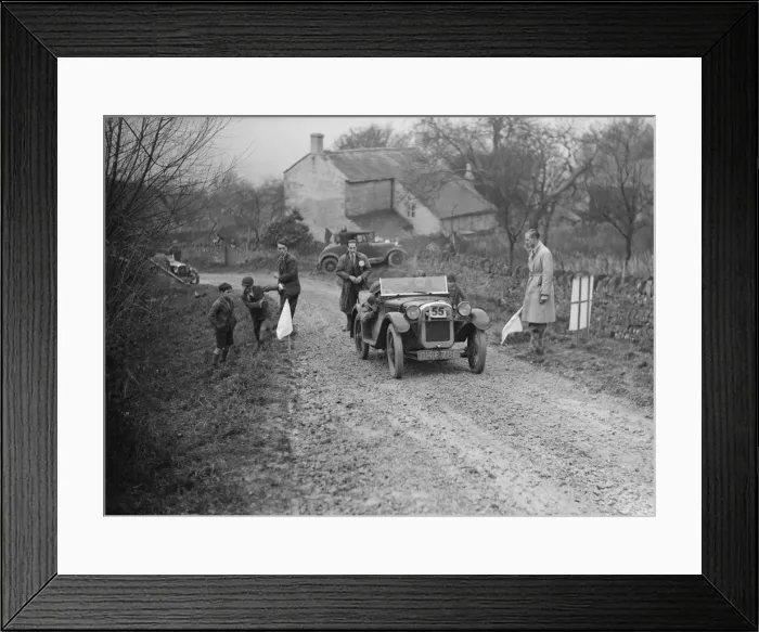 Framed Print : Austin Ulster of WGE Rushworth competing in the NWLMC London-Gloucester Trial, 1931 Framed Print : Austin Ulster of WGE Rushworth competing in the NWLMC London-Gloucester Trial, 1931