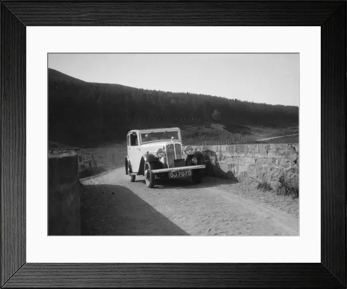 Framed Print : Austin Ten-Four 2-door saloon of JA Flewitt competing in the RSAC Scottish Rally, 1933 Framed Print : Austin Ten-Four 2-door saloon of JA Flewitt competing in the RSAC Scottish Rally, 1933