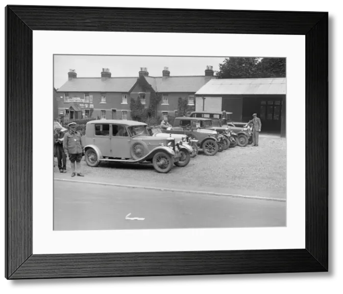 Framed Print : AC Acedes saloon of Mrs V Bruce and Amilcar of P Saltmarshe, Bournemouth Rally, 1928 Framed Print : AC Acedes saloon of Mrs V Bruce and Amilcar of P Saltmarshe, Bournemouth Rally, 1928
