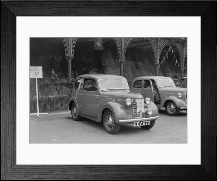 Framed Print : Austin 8 of CD Buckley at the RAC Rally, Madeira Drive, Brighton, 1939. Artist: Bill Brunell Framed Print : Austin 8 of CD Buckley at the RAC Rally, Madeira Drive, Brighton, 1939. Artist: Bill Brunell