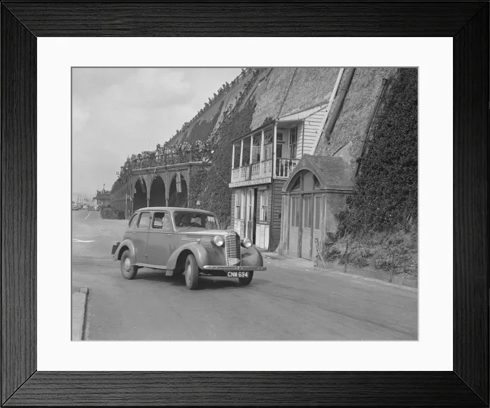 Framed Print : Vauxhall 14-6 of GL Boughton competing in the RAC Rally, Madeira Drive, Brighton, 1939 Framed Print : Vauxhall 14-6 of GL Boughton competing in the RAC Rally, Madeira Drive, Brighton, 1939