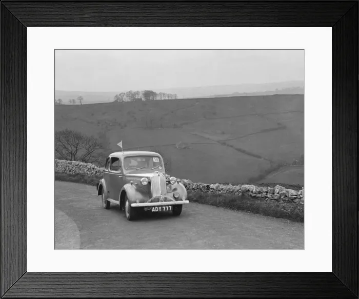 Framed Print : Vauxhall 10 of Miss IM Burton competing in the RAC Rally, 1939 Artist: Bill Brunell Framed Print : Vauxhall 10 of Miss IM Burton competing in the RAC Rally, 1939 Artist: Bill Brunell