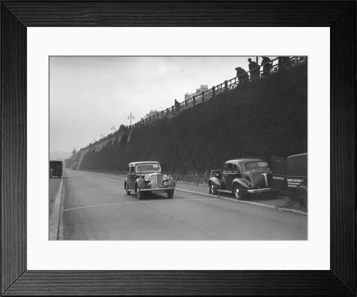 Framed Print : Rover saloon of A Corrie competing in the RAC Rally, Madeira Drive, Brighton, 1939 Framed Print : Rover saloon of A Corrie competing in the RAC Rally, Madeira Drive, Brighton, 1939